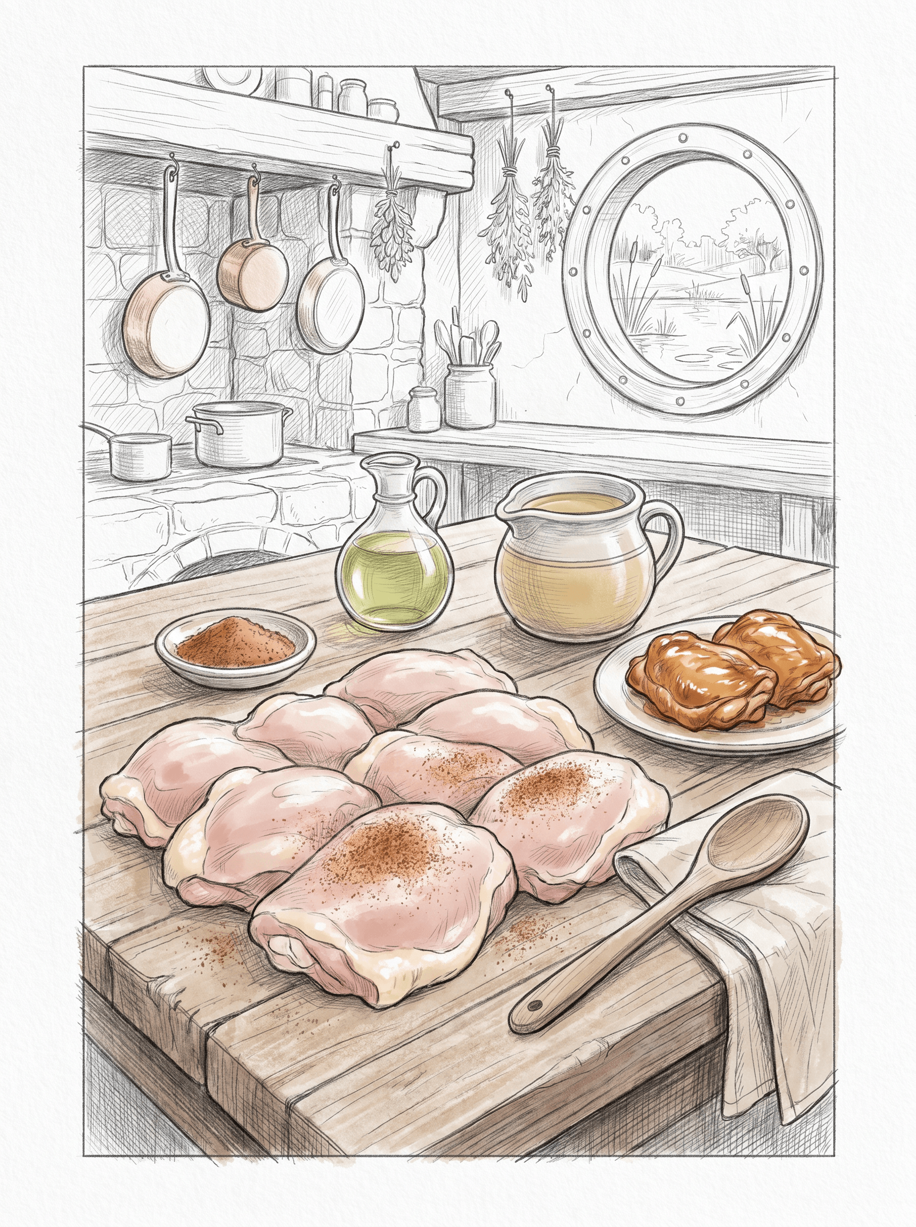 Rotisserie-Seasoned Chicken Thighs in the Instant Pot